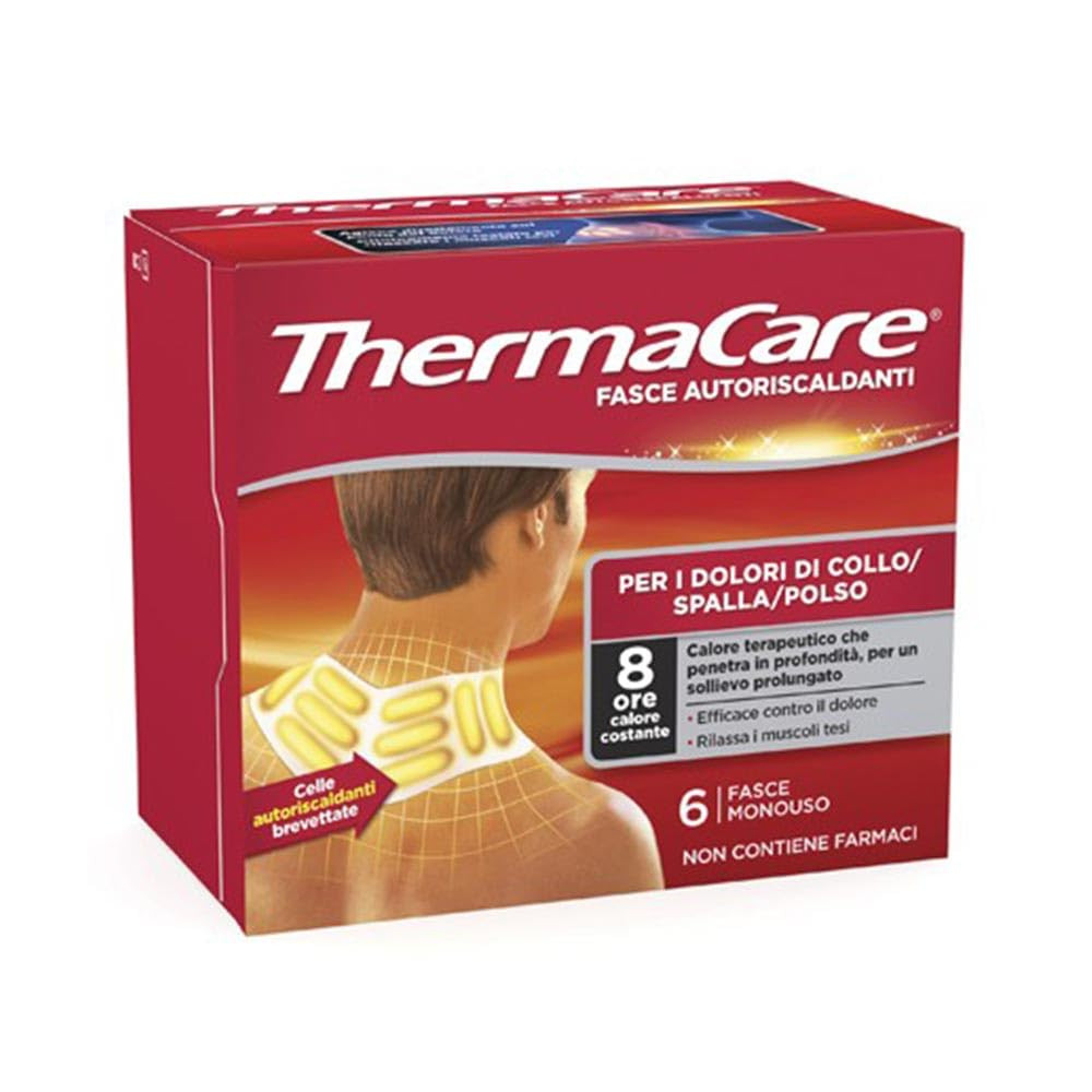 ThermaCare Fasce Autoriscaldanti Calore Terapeutico per Collo Spalla Polso 6 Pezzi