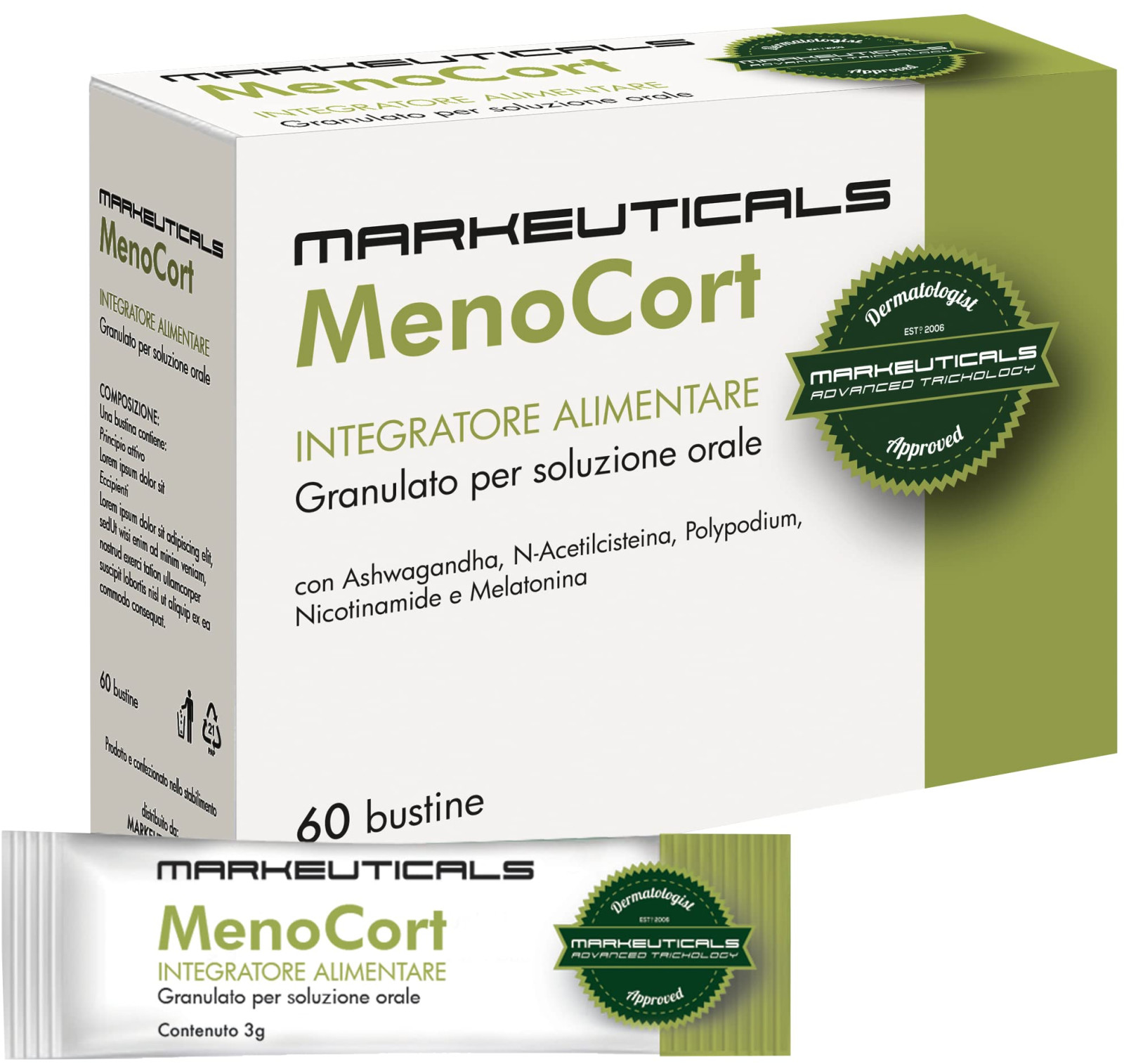 Markeuticals Menocort 60 Bustine Da 3 G - Immagine 3