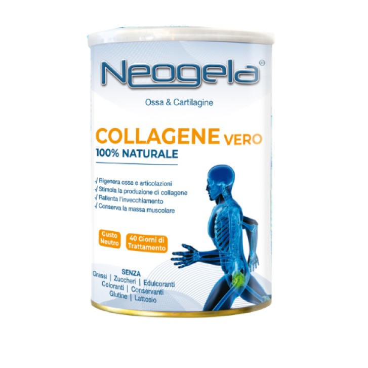 Neogela Collagene in Polvere 100% Naturale Senza Additivi per Ossa e Articolazioni 400g - ZETA 92