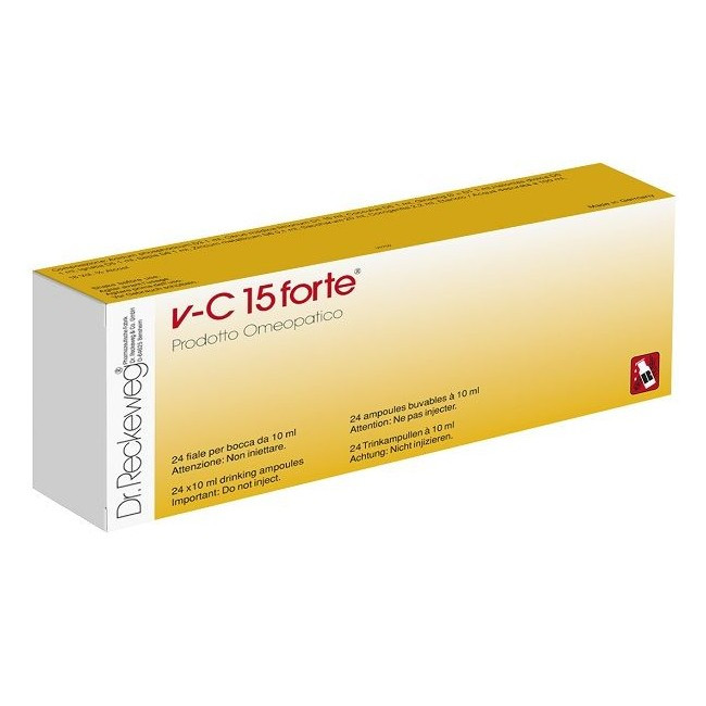VC15 FORTE Integratore Omeopatico per Fatica Mentale e Fisica 24 Fiale - DR.RECKEWEG