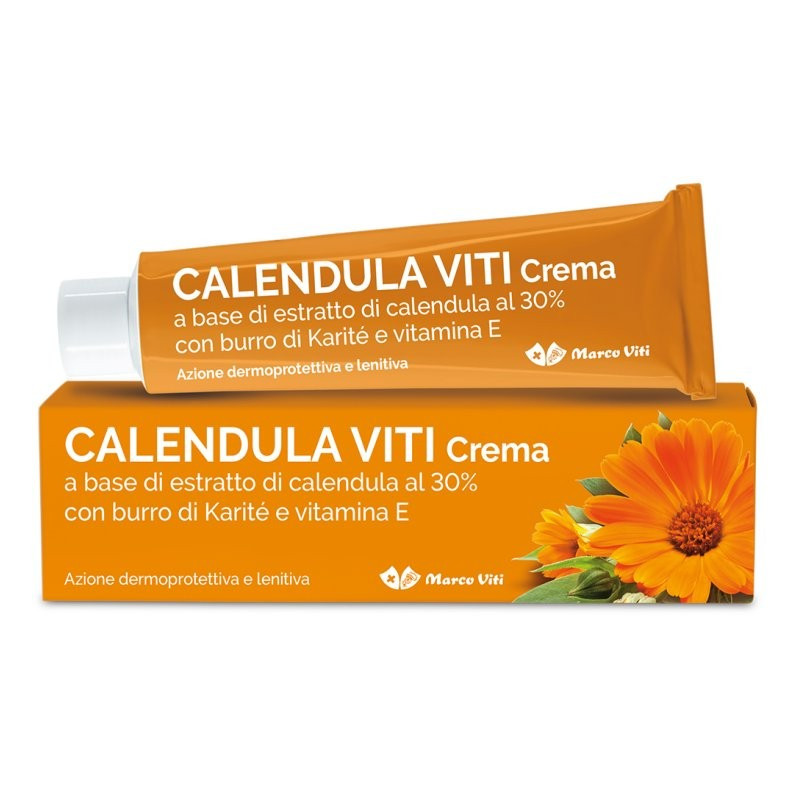 Crema Lenitiva Calendula per Pelle Sensibile 100ml Senza Coloranti e Conservanti - Marco Viti