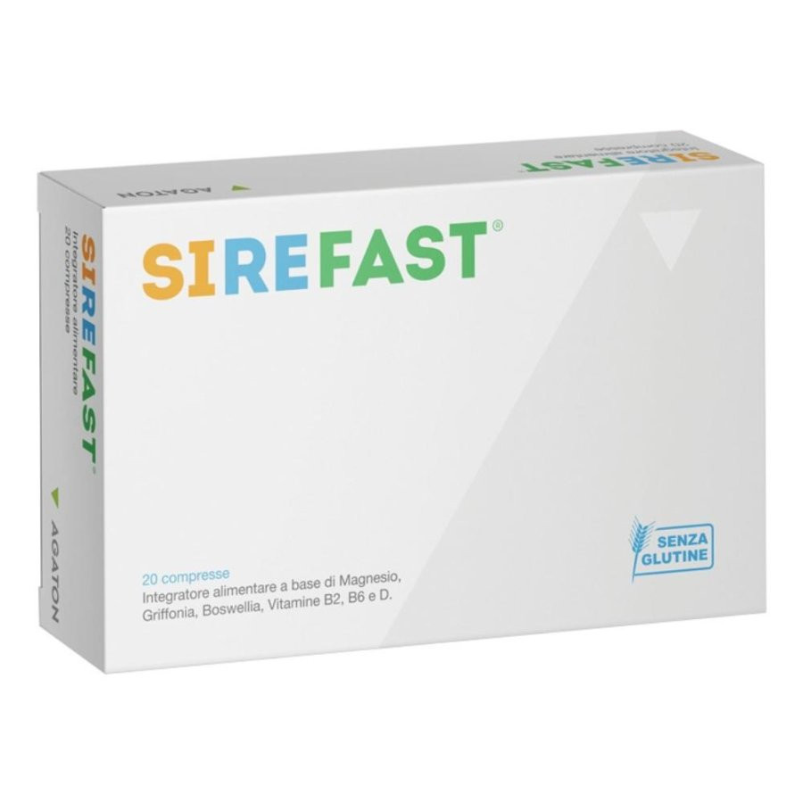 SIREFAST Integratore Umore e Riduzione Stanchezza con Magnesio e Vitamine 20 Compresse - AGATON