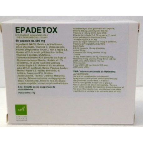Epadetox Integratore per Digestione in Capsule 60 Unità - OTI SRL