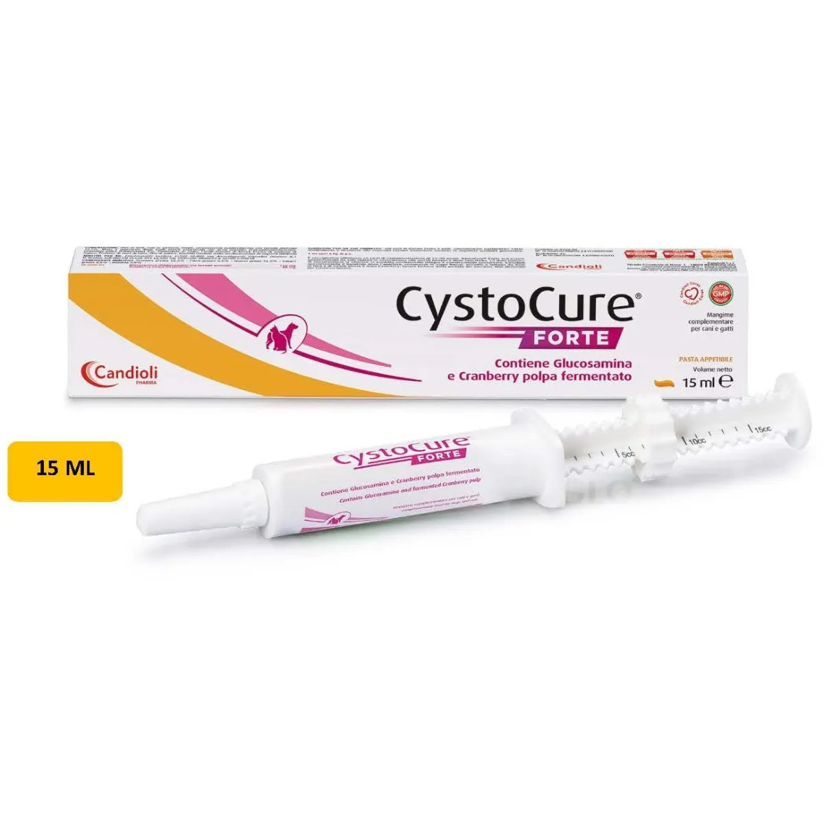 Cystocure Forte Pasta Supporto Vie Urinarie Cani e Gatti 15ml - Candioli