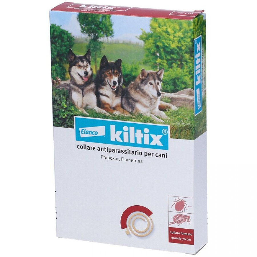 Kiltix Collare Antiparassitario Cani Taglia Grande 70 cm Protezione Pulci e Zecche - KILTIX