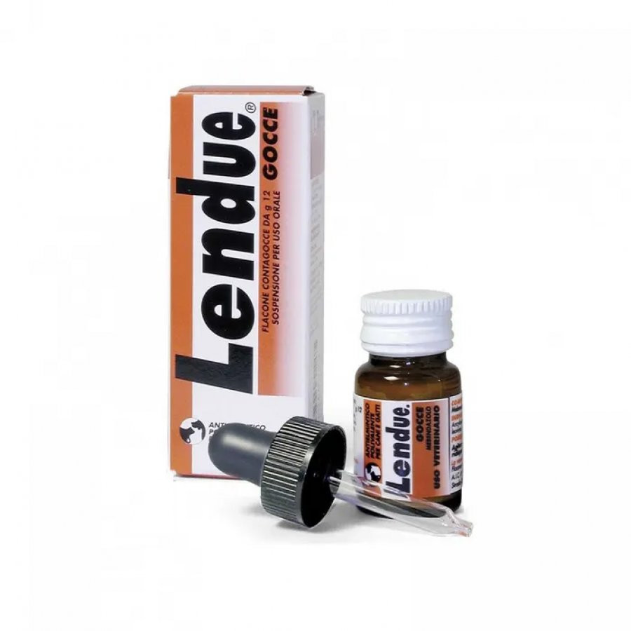 Lendue Gocce Antielmintico Mebendazolo Cani e Gatti Sospensione Orale 12g - LENDUE