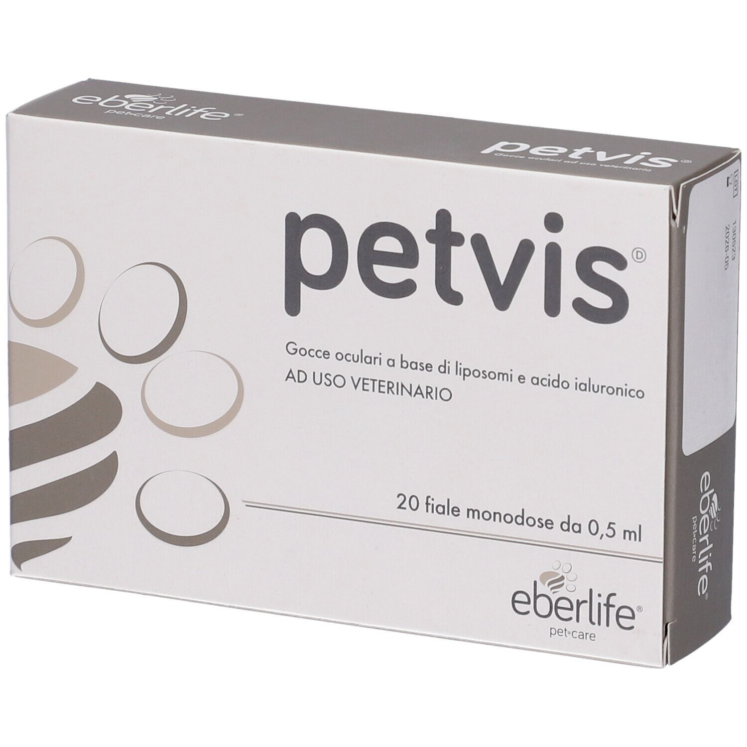Petvis Gocce Oftalmiche Veterinarie 20 Fiale da 0,5 ml - Eberlife Farmaceutici