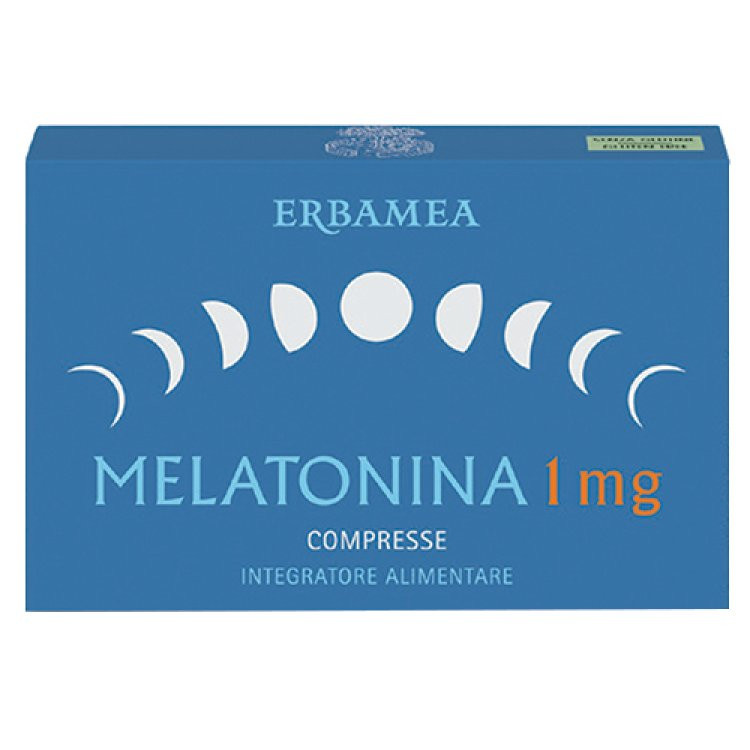 Melatonina 1mg Integratore per Sonno Senza Glutine 90 Compresse - ERBAMEA