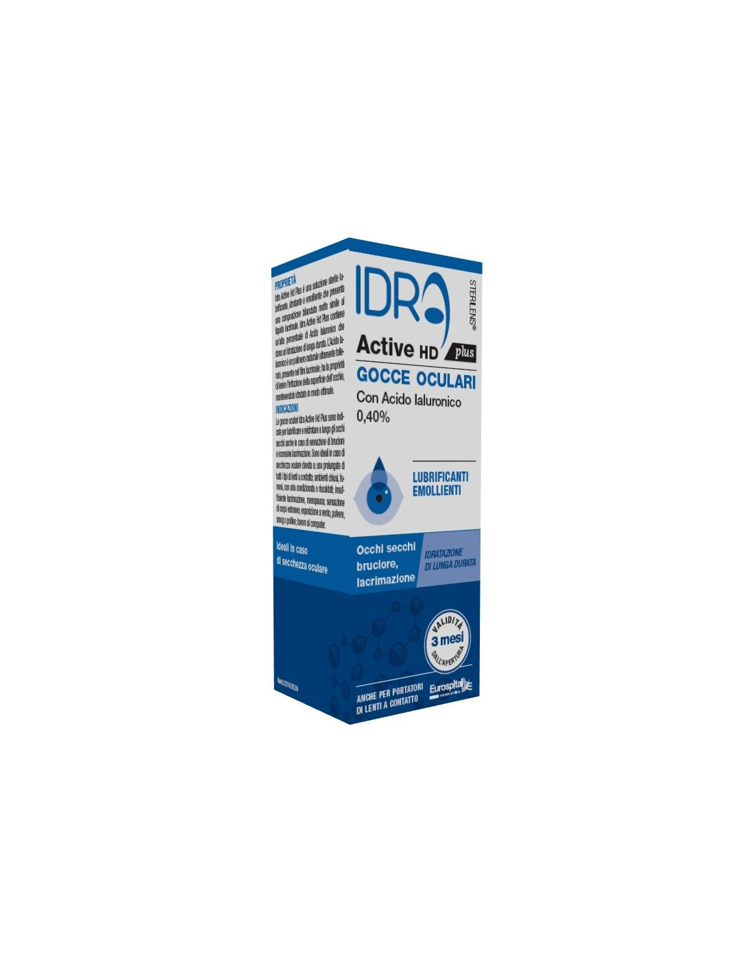 Sterilens Idra Active HD Plus Gocce Oculari Lubrificanti 10 ml - Sterilens