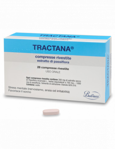 Tractana 200mg Medicinale per Stress e Sonno 28 Compresse Rivestite - TRACTANA