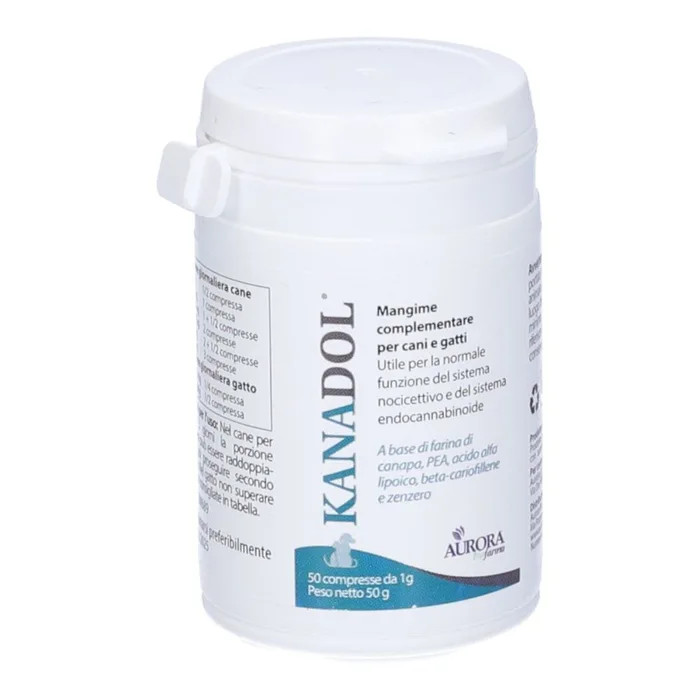 Kanadol Mangime Complementare per Cani e Gatti 50 Compresse - Aurora Biofarma