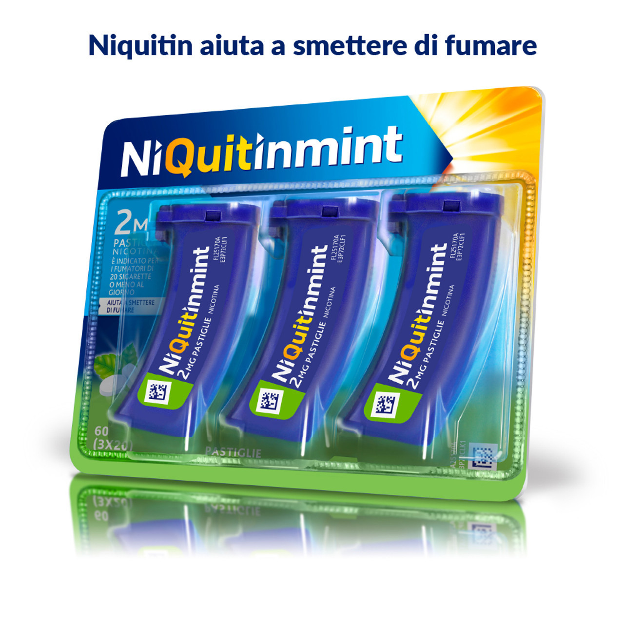 Niquitinmint 2mg 60 Pastiglie Medicinale SOP-OTC - Niquitin