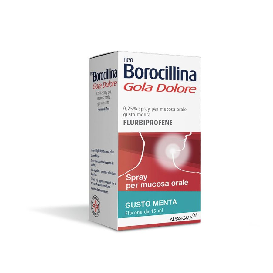 Neoborocillina Gola Dolore Spray Menta 15ml - Neoborocillina