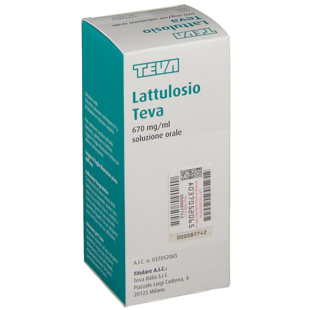 Lattulosio Teva 670mg/ml Soluzione Orale 200ml - Teva