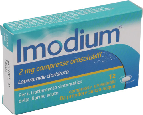 Imodium Medicinale SOP-OTC 2mg 12 Compresse Orosolubili - IMODIUM