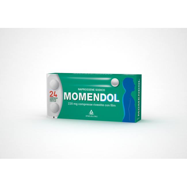 Momendol 220 mg Compresse Rivestite per Dolore e Febbre 24 Unità - Moment