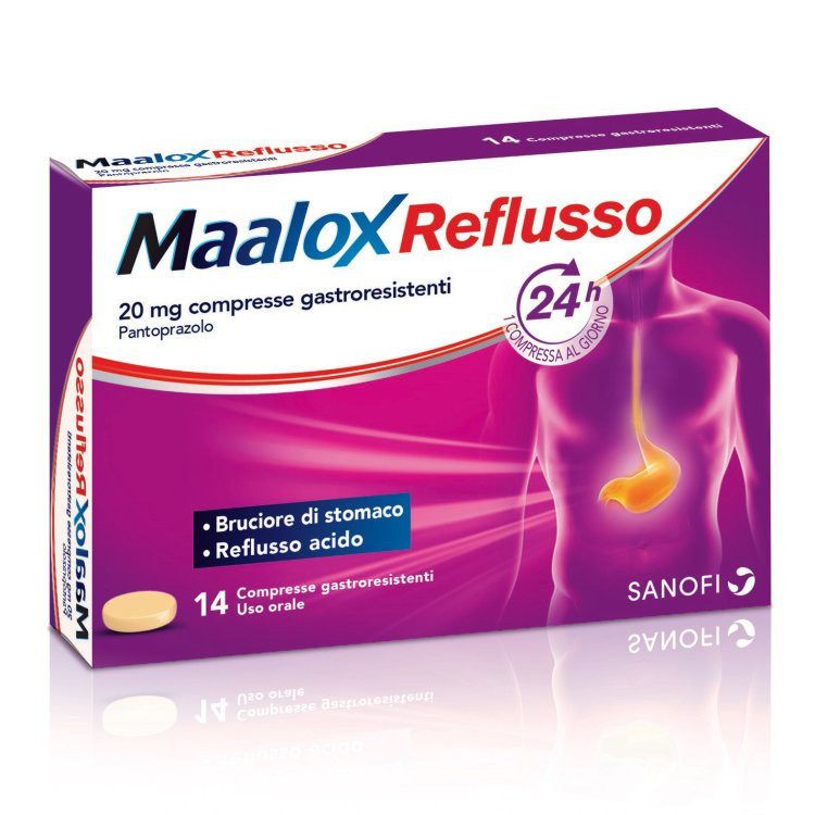 Maalox Reflusso 20mg Compresse Gastroresistenti 14 Compresse - Maalox