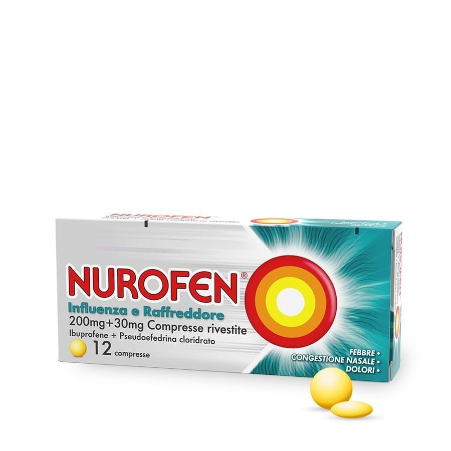 Nurofen Influenza e Raffreddore 200mg 12 Compresse Rivestite - Nurofen