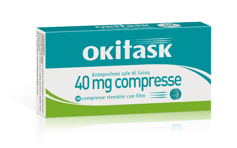 Okitask 40 Mg Medicinale per Dolori di diversa origine 10 Compresse - OKI