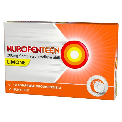 Nurofenteen 200mg Compresse Orodispersibili Limone 12 Compresse - Nurofen