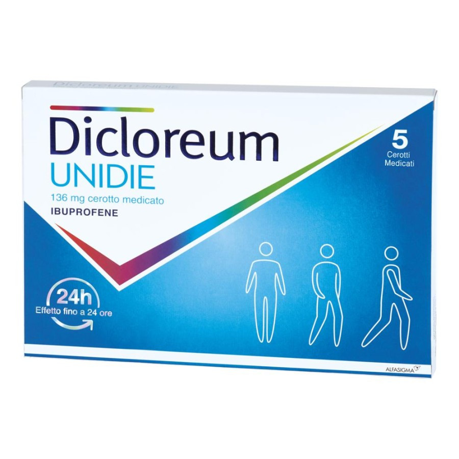 Dicloreum Unidie Cerotto Medicato 136mg 5 Cerotti - Dicloreum