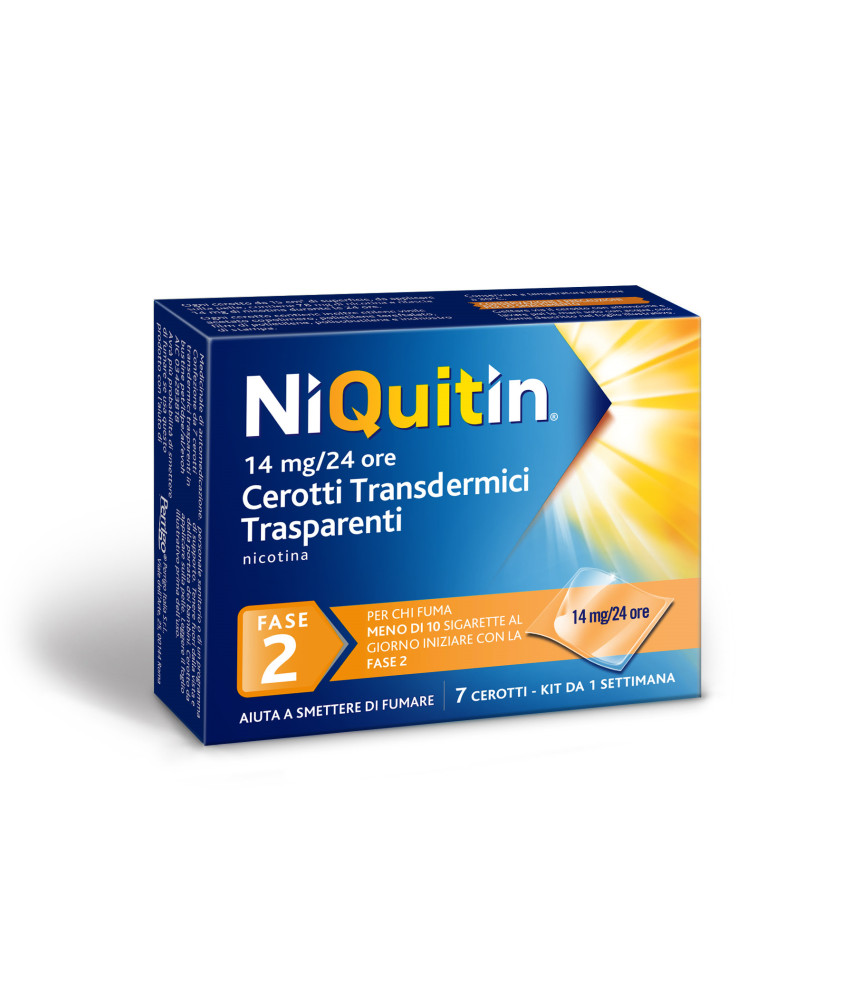 Niquitin Cerotti Transdermici 14mg/24h 7 Pezzi - Niquitin