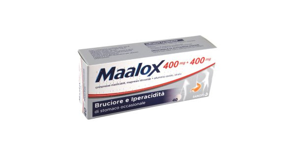 Maalox 400mg + 400mg Compresse Masticabili - Maalox