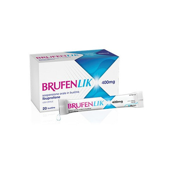 Brufenlik 400mg Sospensione Orale Aroma Fragola 20 Bustine - Brufen