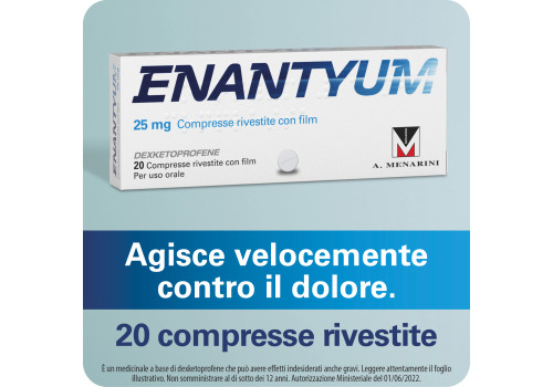 Enantyum 25 mg, 20 Compresse Rivestite con Film - Enantyum