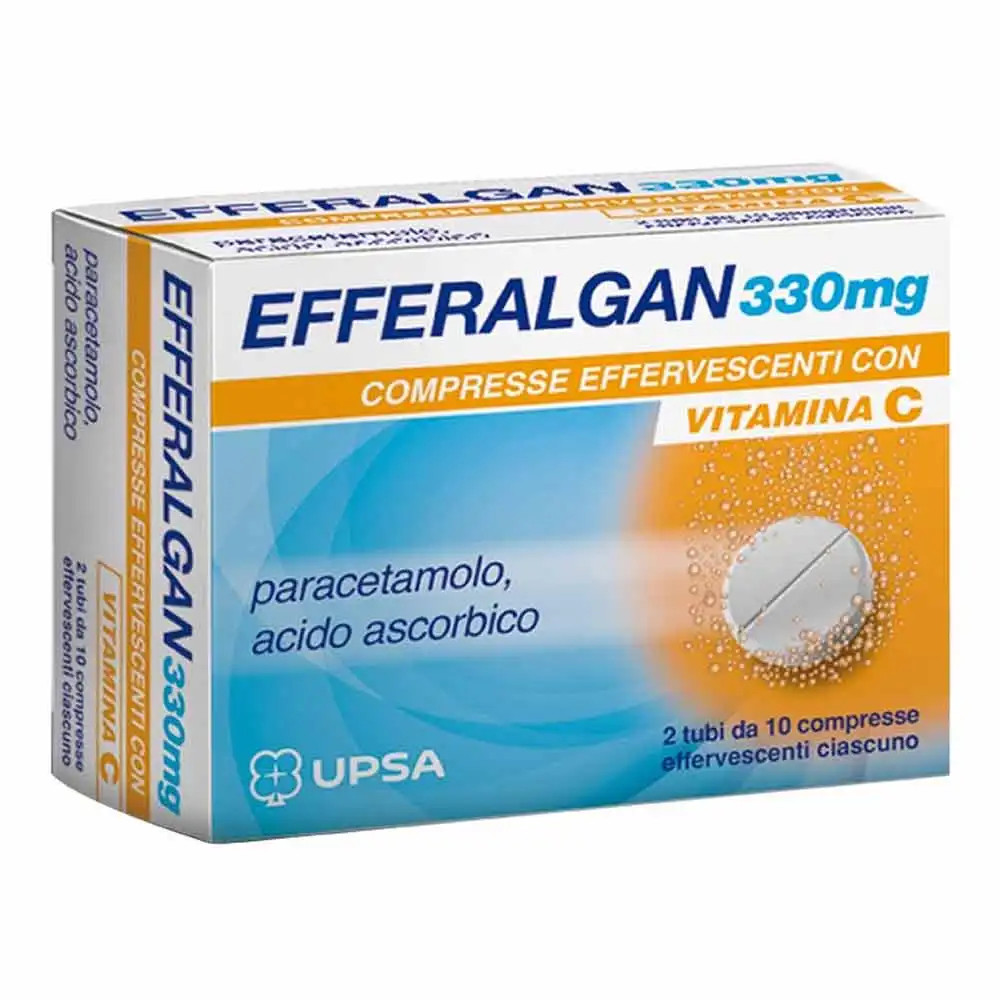 Efferalgan 330mg Compresse Effervescenti con Vitamina C 20 Compresse - Efferalgan
