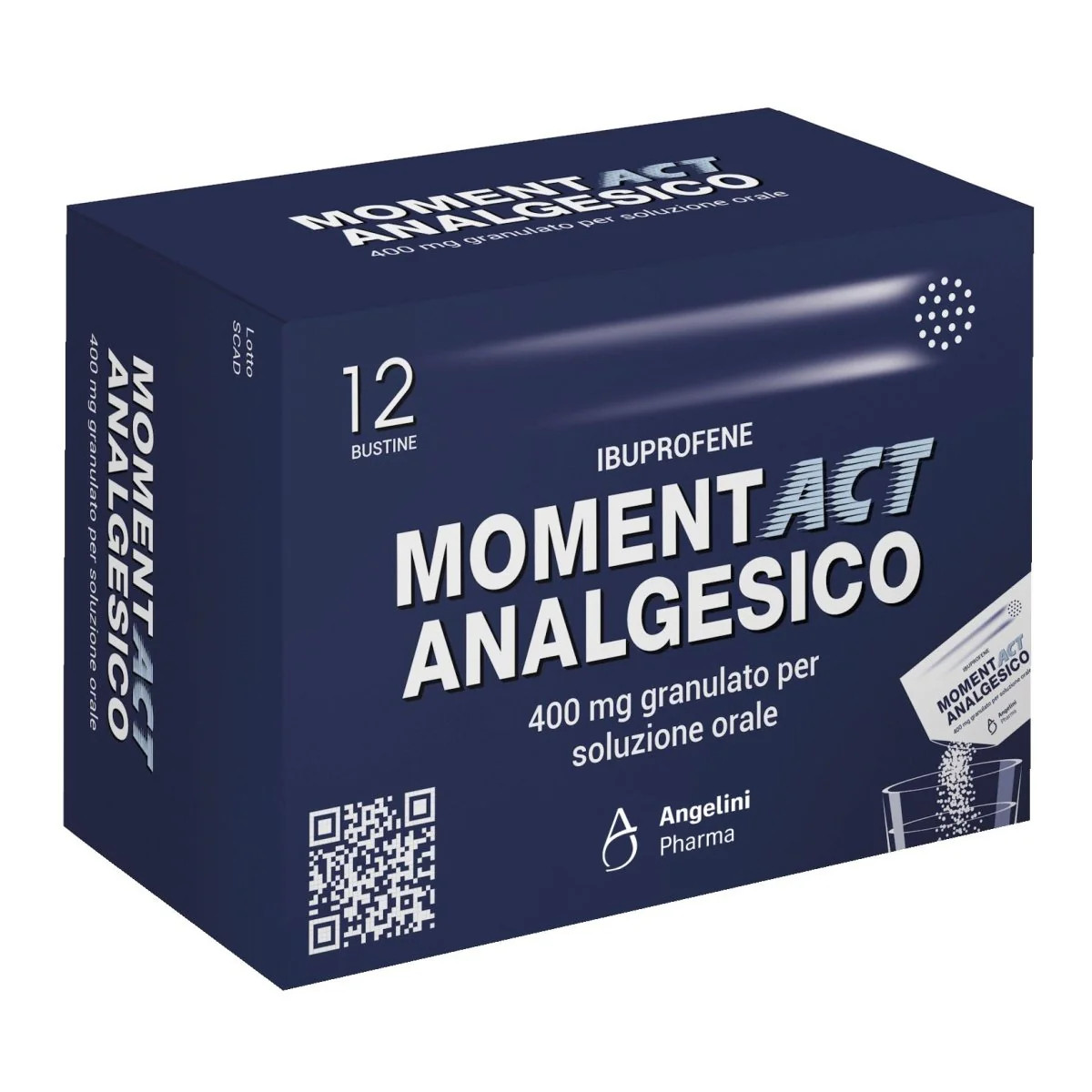 Momentact Analgesico 400mg Granulato per Soluzione Orale 12 Bustine - Moment