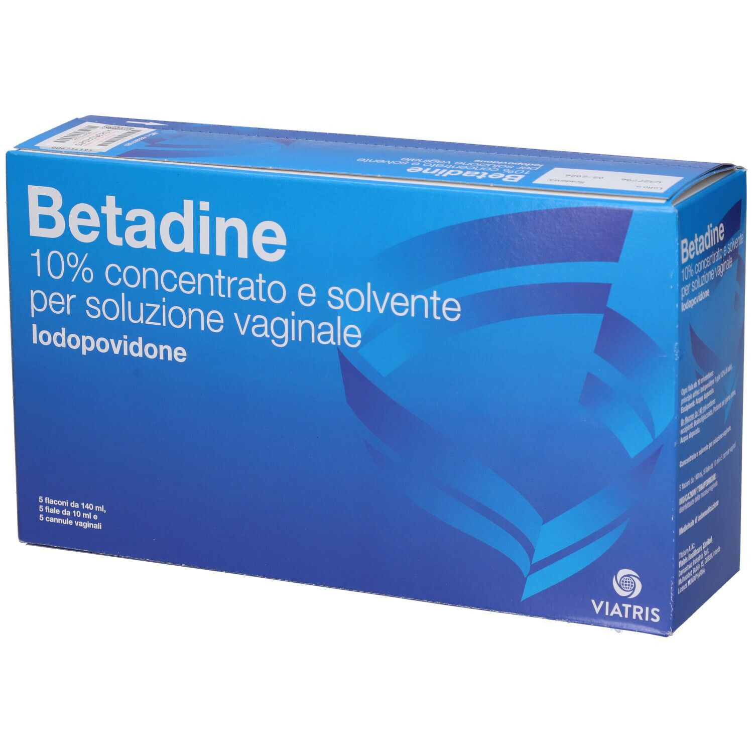 Betadine Soluzione Vaginale Disinfettante 5 Flaconi, 5 Fiale e 5 Cannule - Betadine
