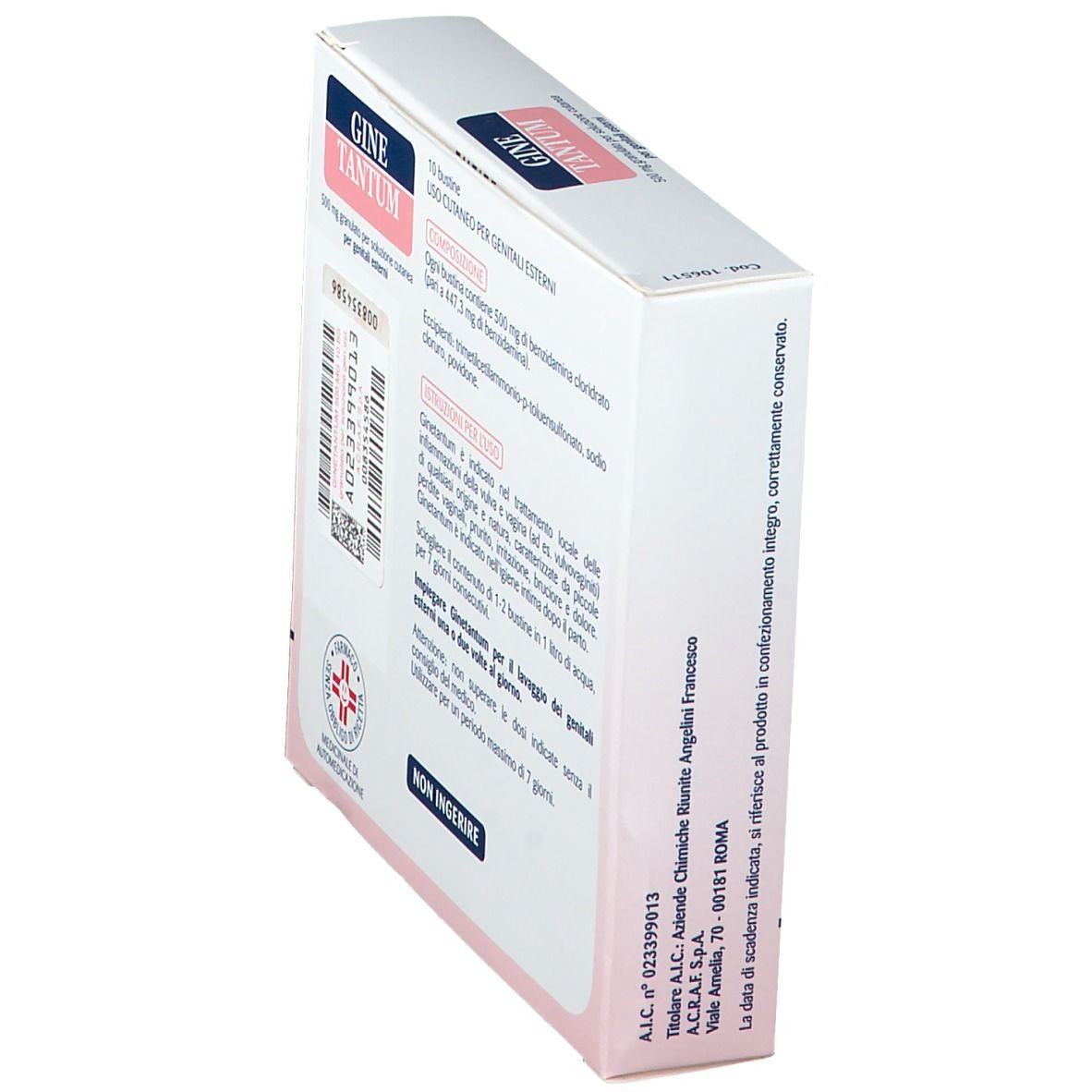 Ginetantum 500 Mg Granulato per Soluzione Cutanea 10 Bustine Vaginali - Ginetantum