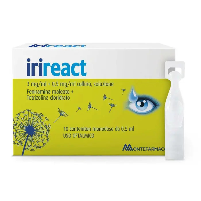 Irireact Collirio Monodose 0,5ml Decongestionante Antiallergico - Montefarmaco