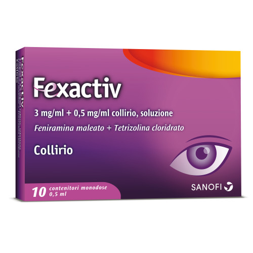 Fexactiv 3 mg/ml + 0,5 mg/ml Collirio Monodose 10 Flaconcini - Fexallegra