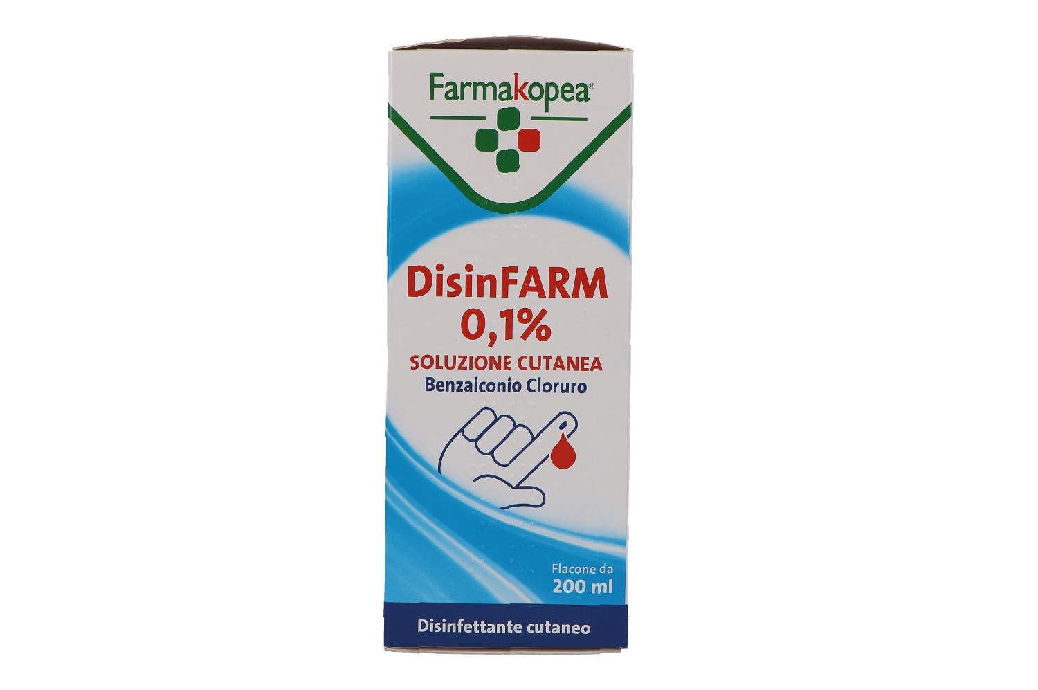 Disinfarm Soluzione Cutanea Disinfettante 0,1% 200ml - FARMAKOPEA