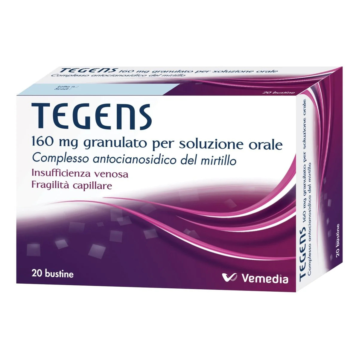 Tegens Granulato per Soluzione Orale 160mg 20 Bustine - TEGENS
