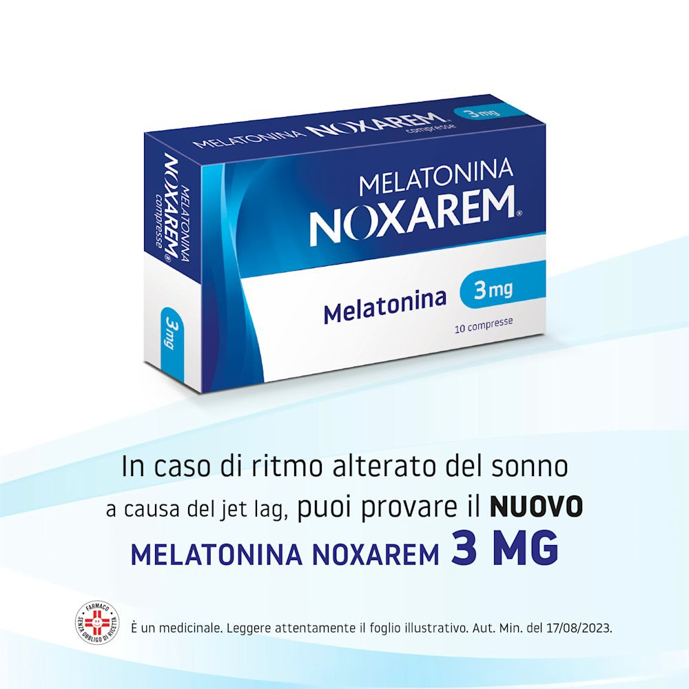 Melatonina Noxarem 3mg Compresse per Jet Lag - Melatonina Noxarem
