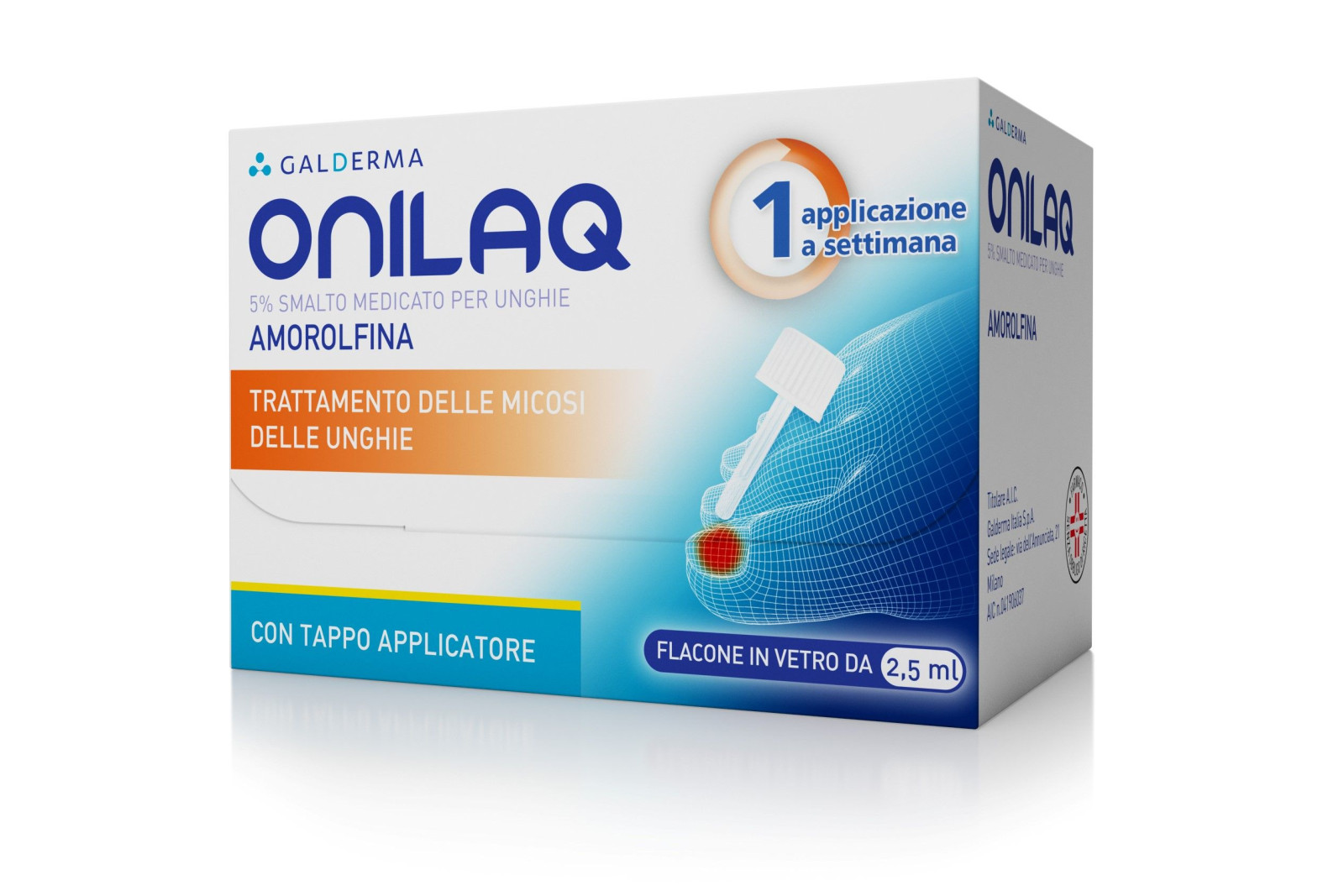 Onilaq Smalto Medicato Unghie Amorolfina 5% 2,5ml - Onilaq