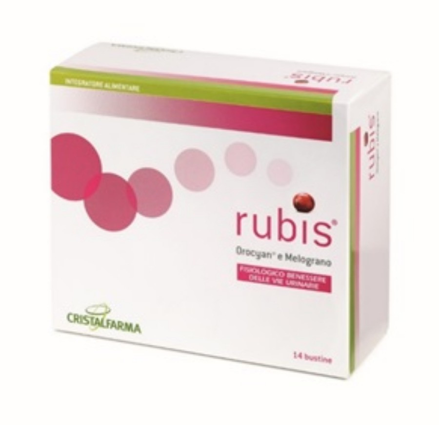 Rubis Integratore per Vie Urinarie con Melograno Orocyan 14 Bustine - Cristalfarma