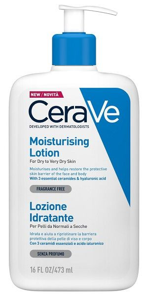 Cerave Lozione Idratante con 3 Ceramidi Essenziali e Acido Ialuronico 473ml - Cerave