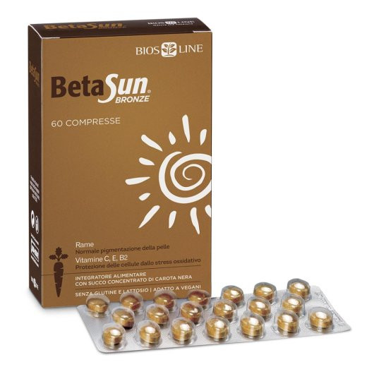 Betasun Bronze Integratore Abbronzatura con Vitamine e Rame 60 Compresse - Beta Sun