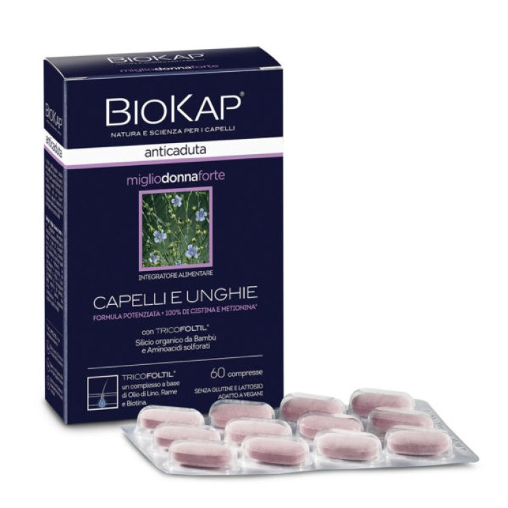Biokap Miglio Forte Integratore Anticaduta Donna Vegan 60 Compresse - BIOKAP