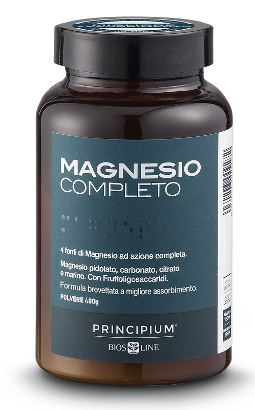 Magnesio Completo Integratore Alimentare Vegano Senza Glutine 400g - PRINCIPIUM