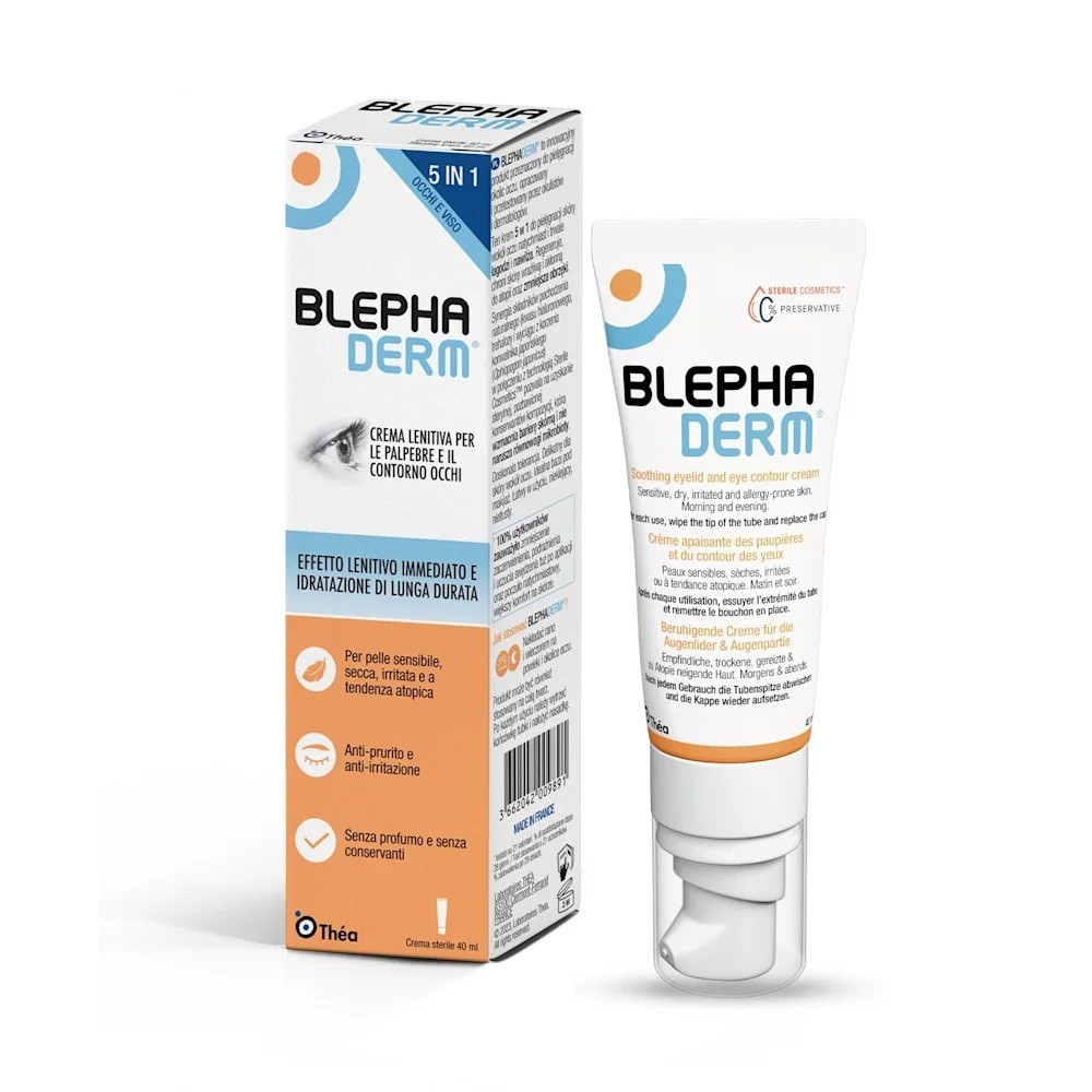 Blephaderm Crema Contorno Occhi Lenitiva e Idratante 5in1 40ml - THEA FARMACEUTICI