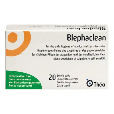 Blephaclean Garze Oculari Sterili con Acido Ialuronico 20 Pezzi - LAB.THEA