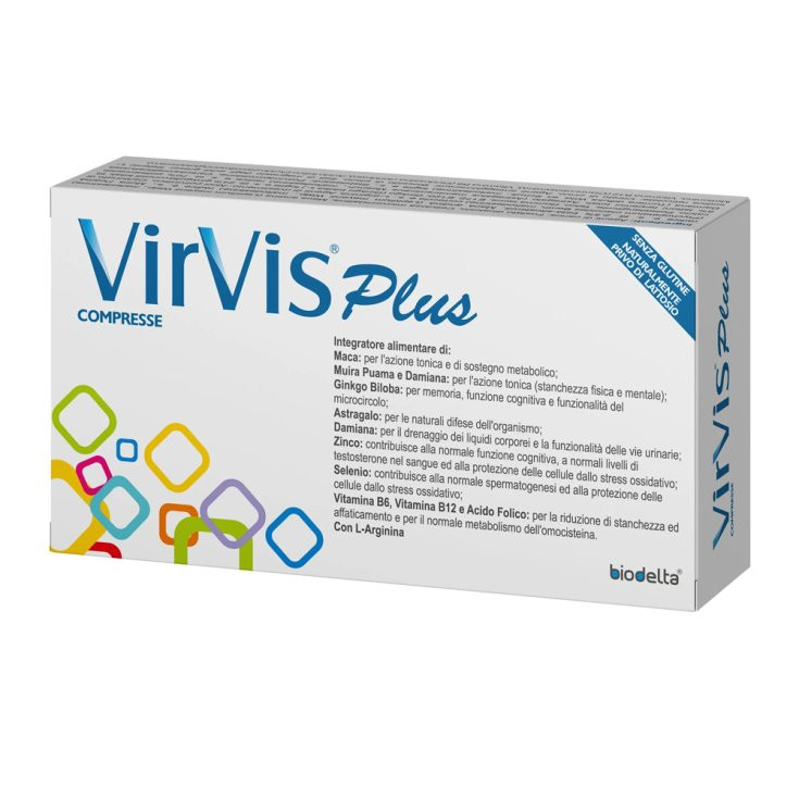 Virvis Plus Integratore per Stanchezza e Memoria 30 Compresse - BIODELTA