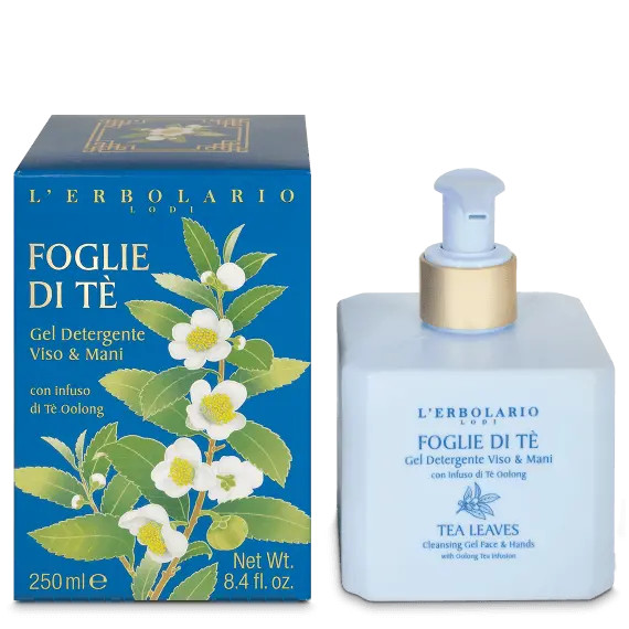 Foglie di Tè Gel Detergente Viso e Mani 250ml - L'ERBOLARIO