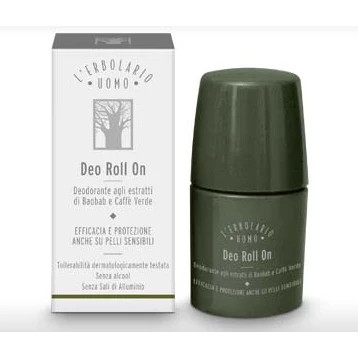 Uomo Deo Roll-On Deodorante Baobab e Caffè Verde 50ml - L'ERBOLARIO