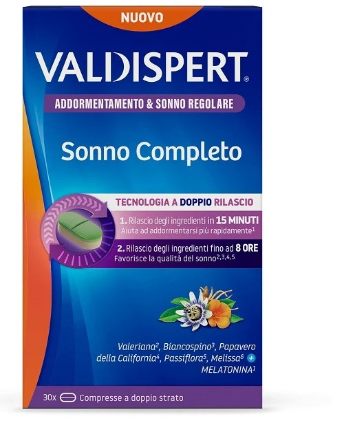 Valdispert Sonno Completo Integratore per il Sonno 30 Compresse - Valdispert
